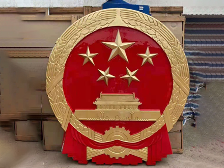 大型國徽製作工藝與安裝方案